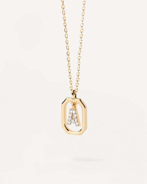 Wholesale MINI Alphabet Silver Necklaces